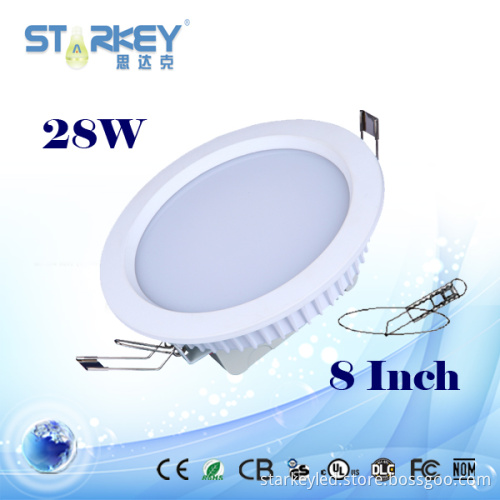 8 Inch Cutting Hole Size Dimmable SMD 28W LED Down Light
